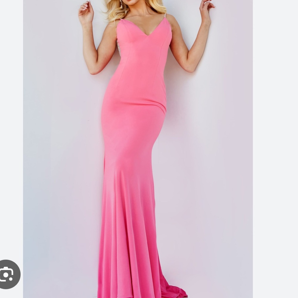 Jovani Pink backless gown